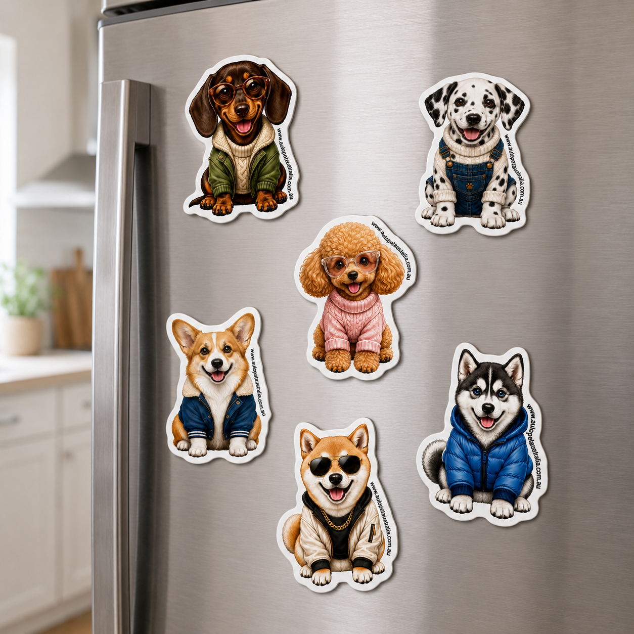 Pup Magnets 6-Pack