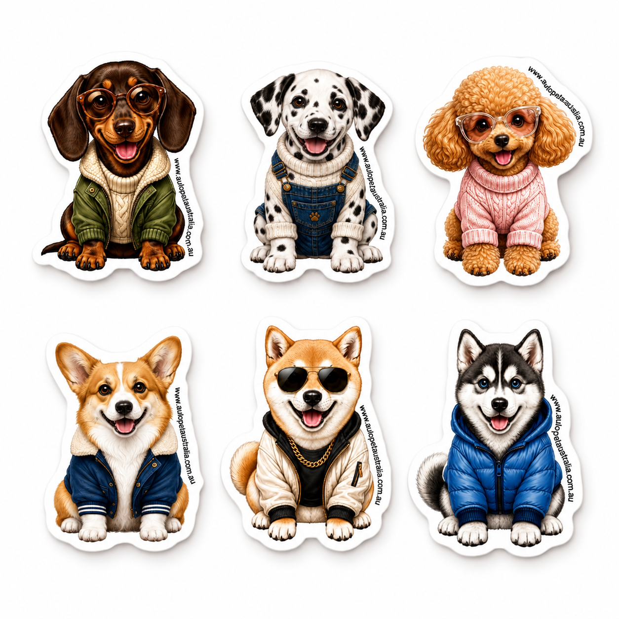 Pup Magnets 6-Pack